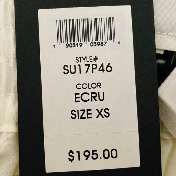 Rachel Zoe XS Silk Blend Ecru Stephanie Embroidered Shorts NWT - Picture 7 of 9